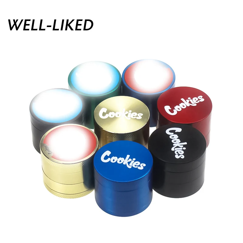 Новый шаблон 4 слоя табака травяной измельчитель дробилка с ручка мельницы из