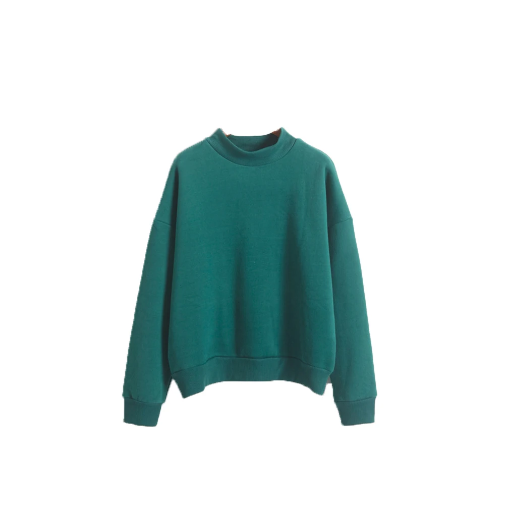 Women Autumn Winter Long Sleeve O Neck Warm Blouse Hoodie Thick Plush Sweatshirt Female Thicken Hoodies Lady Autumn Fashion Top