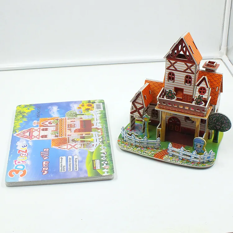 

Spot Children 3D 3D Puzzle Model Make-up Paper Handmade Intelligence Scientific and Educational Toy