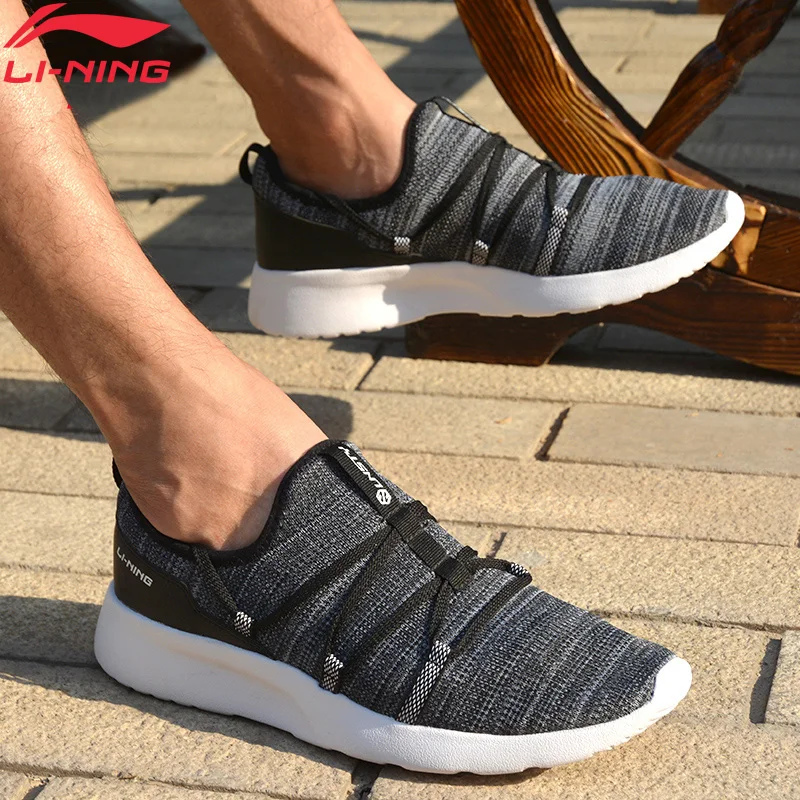 Li Ning/Мужская модная стильная обувь Мягкие дышащие кроссовки для отдыха с