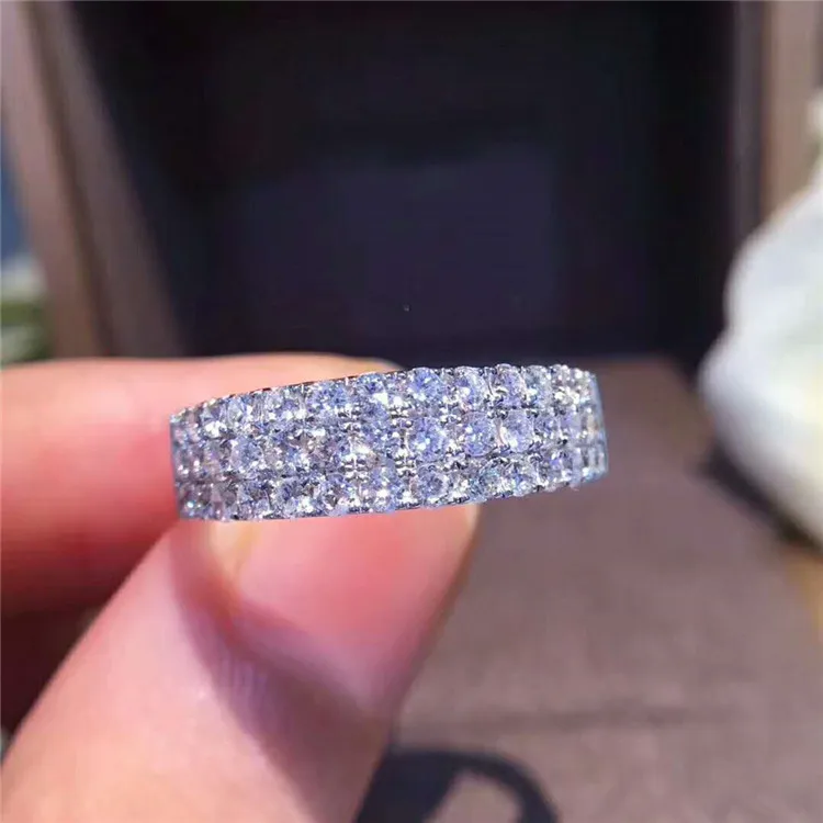 

S925 Sterling Silver 1.8 Carats White FL Cut Diamond Jewelry Ring for Women Fine Bijoux Femme De Bizuteria Silver 925 Jewelry