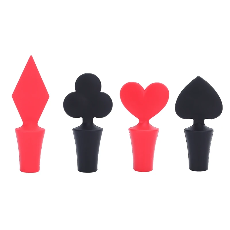 1 шт. мини бутылка для вина пробка покера пики в форме сердца пробки домашняя бар