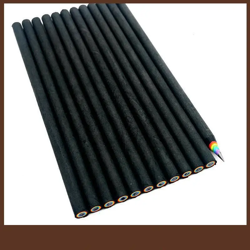 

2b rainbow Color Pencil Stationery Items Drawing Supplies Cute Pencils For School Basswood Office School Cut