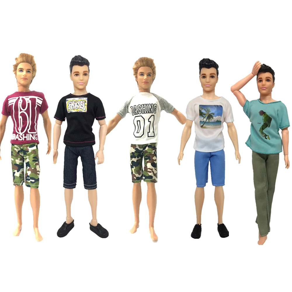 Одежда для куклы Кена NK 5 шт. модная спортивная одежда ручной работы Короткие