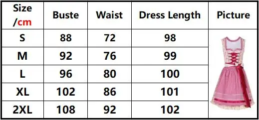 

S-XXL Dirndl