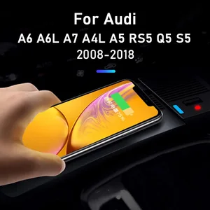 For Audi A6 A6L A7 Q5 A4L A5 S5 RS5 Dedicated Wireless Charging Board Central Control Cigarette Ligh