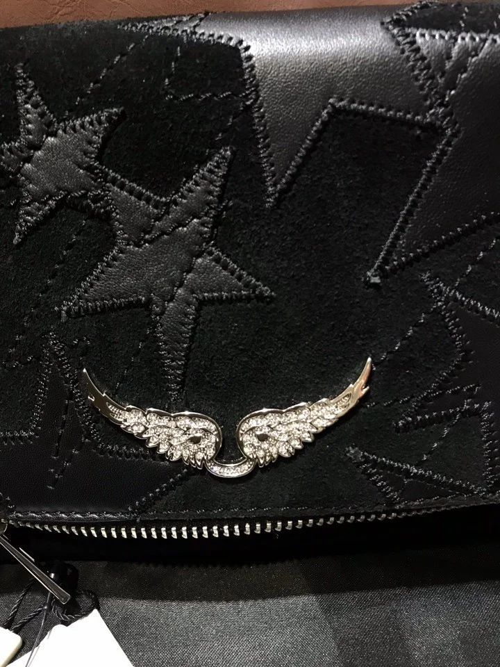 

New Wings Decoration Simple Women Leather Bags Two Chains Fashion Wild Lady Bag Fashion Woman Crossbody Bag Female Shoulder Bag