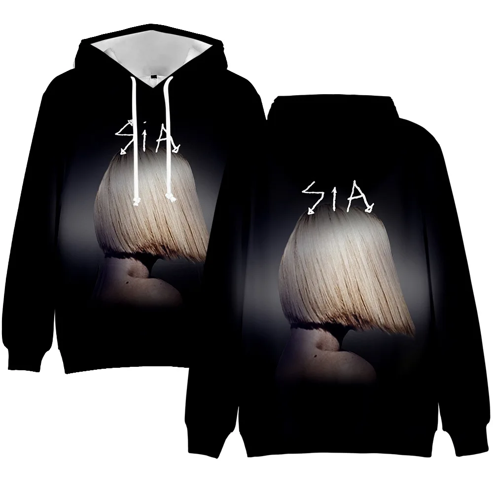 

2020 New SIA Hoodie Casual Sweatshirt Teenager Adult Kids Pullover Hooded Long Sleeve 3D Print Pattern Streetwear Autumn Clothes