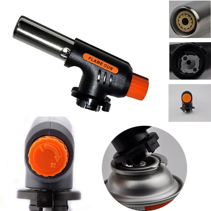 Газовая Сварочная горелка огнемет Бутановая с автоматическим зажиганием Сварка