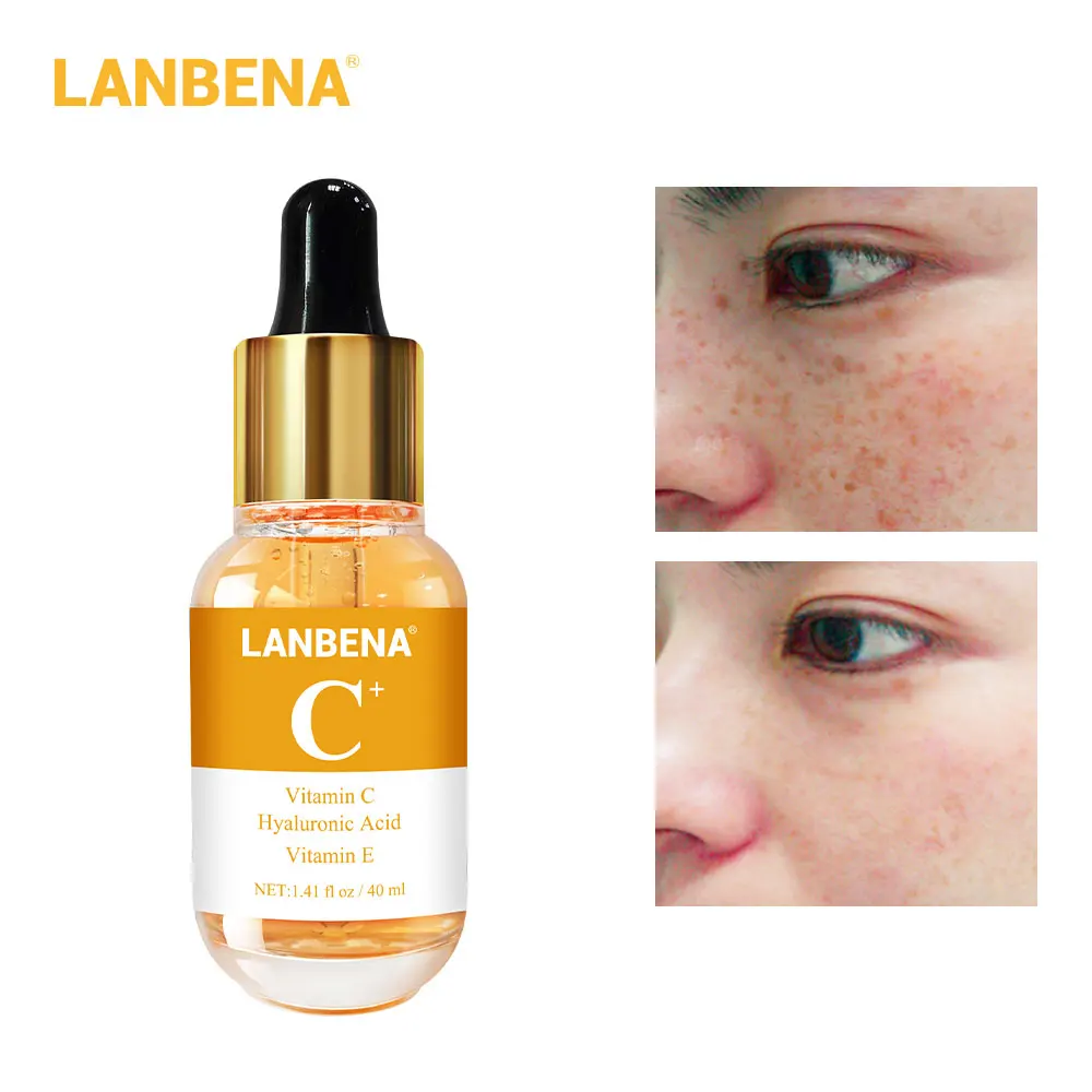 LANBENA эфирные масла Essential эфирные масла Сыворотка Витамин С отбеливающий экстракт для лица средство для удаления пятнышек выцветает темные пятна осветляет для питания кожи уход