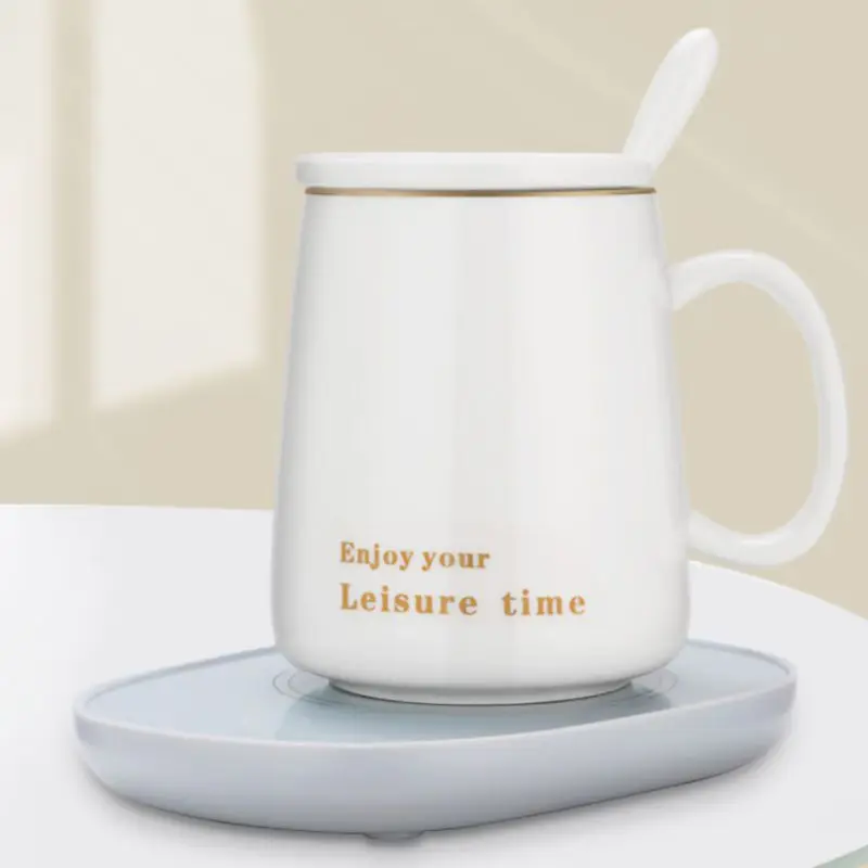 Новинка Популярная USB термоподставка белая подставка с теплой температурой 55