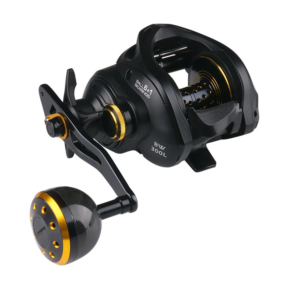 

Carbon Shell Baitcasting Reel 6+1BB Fishing Reel Dual Brake System 16KG Carp Fishing Drag Reel Carretel de Baitcasting