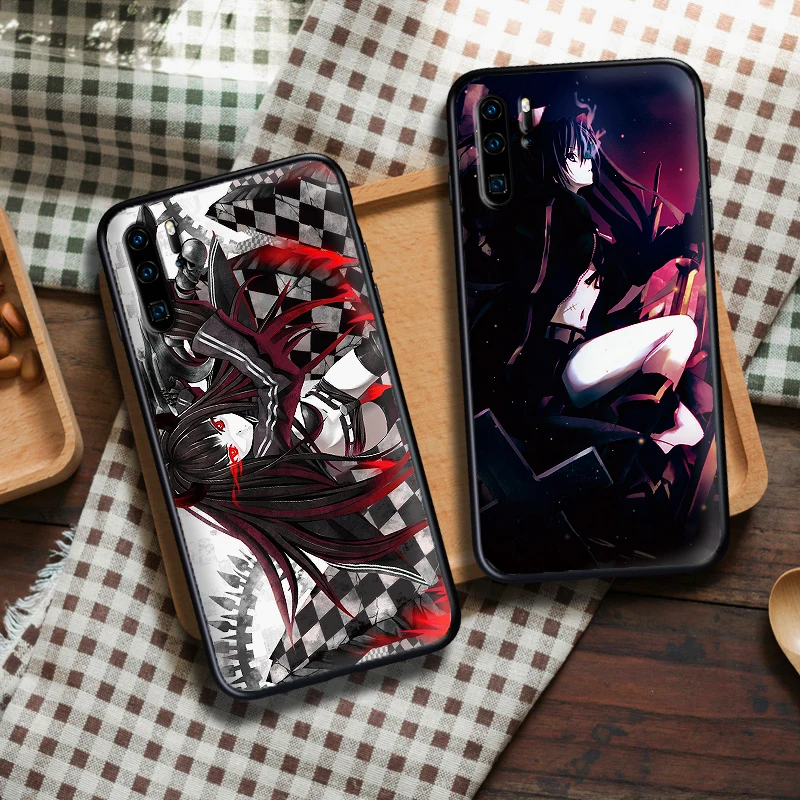 Мягкий чехол из ТПУ для huawei P8 P9 Mini P10 P20 2019 P30 LITE аниме black rock shooter sexy girl Для P Smart Z 2018