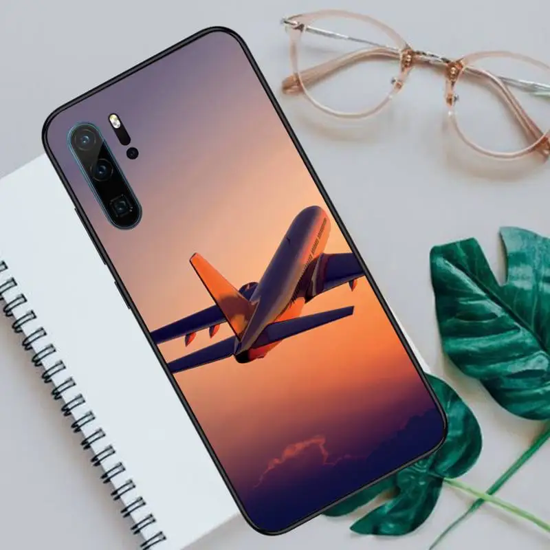 

Travel Aircraft Clouds pattern Phone Case For Huawei honor Mate P 10 20 30 40 Pro 10i 9 10 20 8 x Lite funda coque