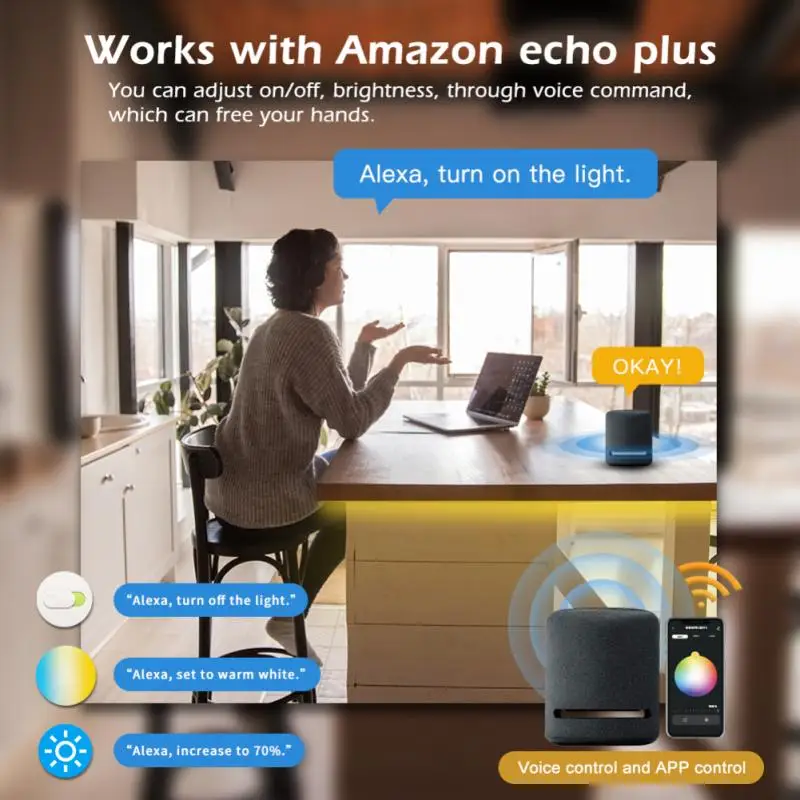 Светодиодная лента с USB-разъемом для телевизора гибкая лампа поддержкой Wi-Fi