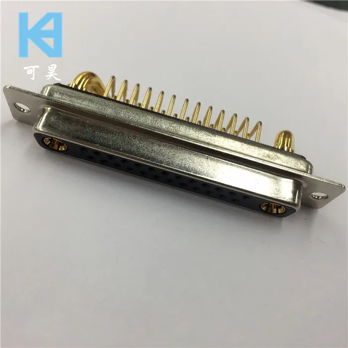 

27W2 Female Socket Bent High Current D-SUB Connector 25 + 2 Core Female Socket