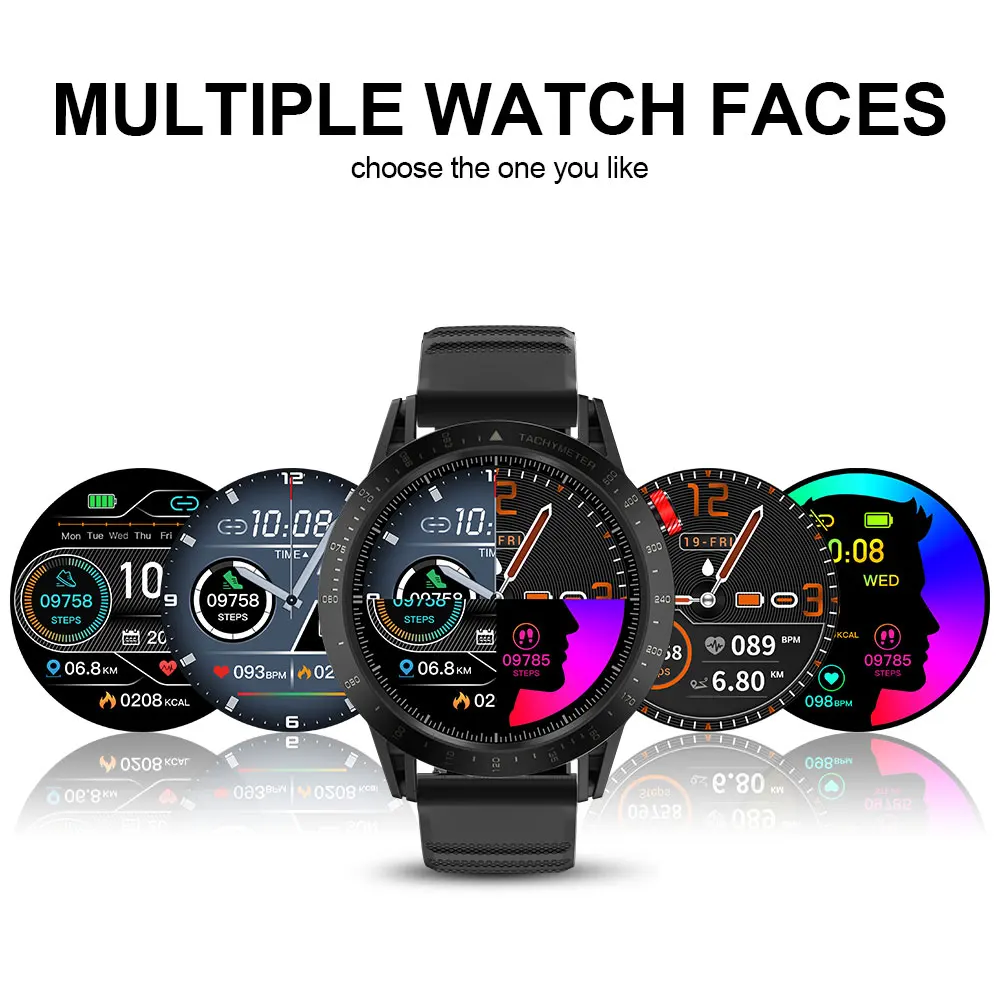 lokmat comet 1 3full touch screen sport smart watch heart rate waterproof finess tracker smartwatch men women for android ios free global shipping