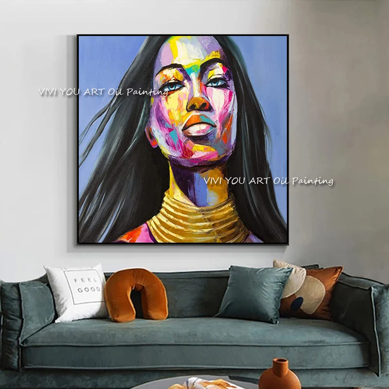 Картина маслом на лице ручной работы в стиле франшиза нинелли палитра с ножом