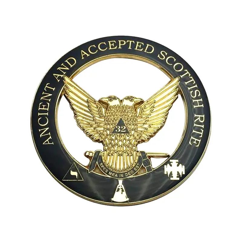 3 &quotСимвол масонов для автомобиля Золотой старинный шотландский ритм 33 градусов