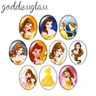 10 шт., овальные стеклянные кабошоны для браслетов, 13 х8 мм 18 х2, 5 мм 30 х40 мм