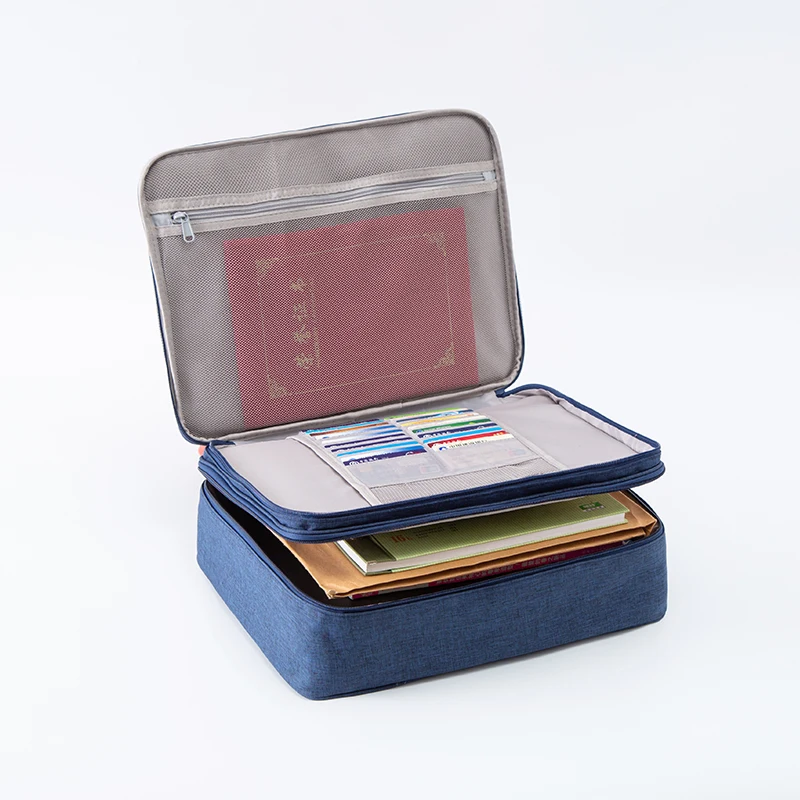 

Multifunction Storage Document Bag Portable Men Tourism Finishing Case Household Real Estate License Organizer Pouch Accessories