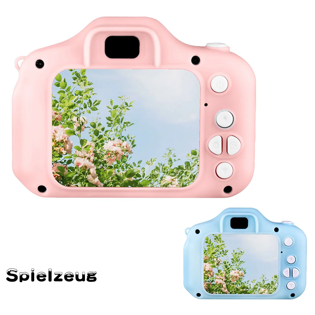 Детская цифровая камера для малышей видеокамера мини мультяшная перезаряжаемая