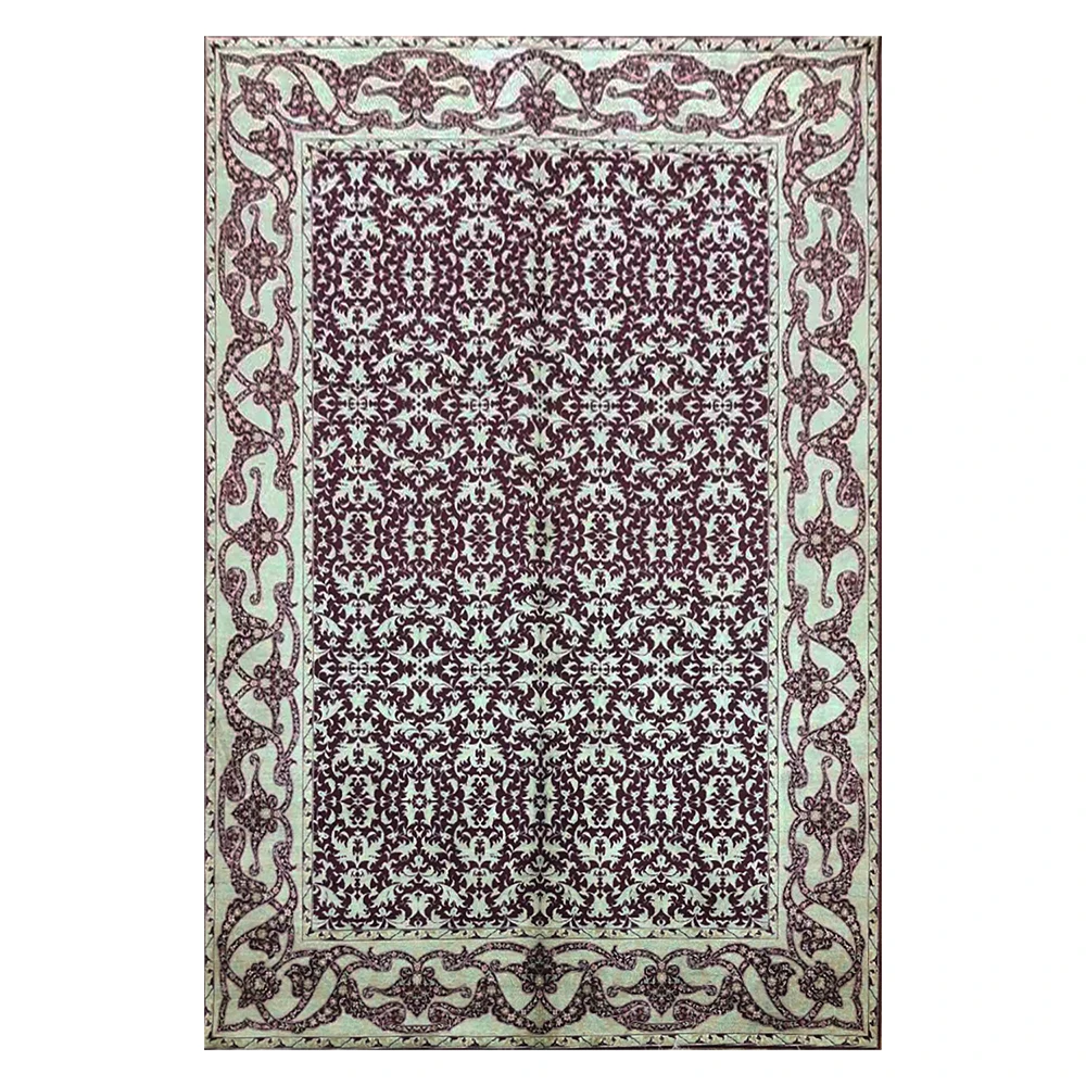 

5'x7' Classic Silk Rugs Hand Knotted Red Oriental Handmade Carpets