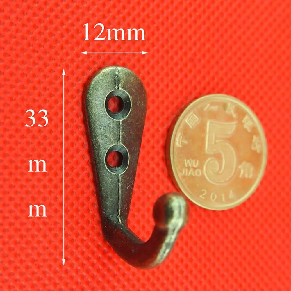 AsyPets 1pc Antique Bronze Wall Hooks Hanger for Clothes Coat Hat Bags Towel Home Decor | Дом и сад