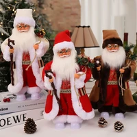 electric christmas gifts dancing and singing childrens toy blowing saxophone playing guitar music santa claus home decoration