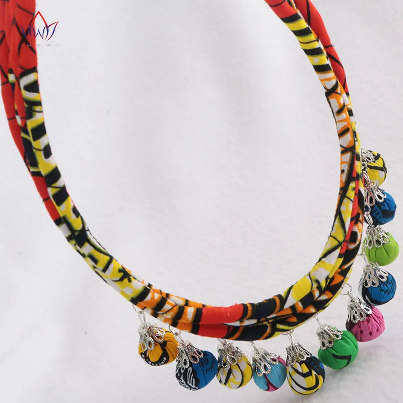 2020 Новый дизайн Африканский узор Кенте ткани заявление ожерелье африканская