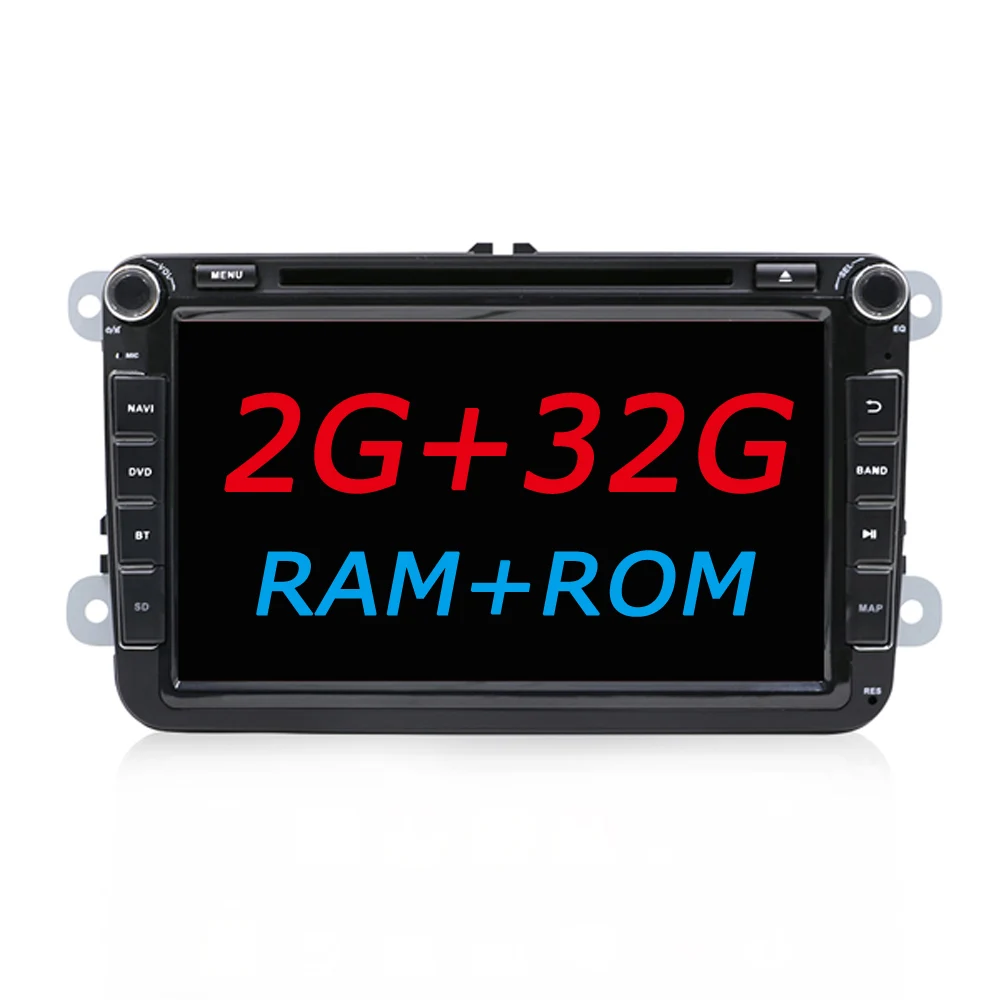 2G 32G 2 din Android 8,1 Восьмиядерный 2 Гб ОЗУ автомобильный DVD для Passat CC Polo GOLF 5 6 Touran EOS T5 Sharan Tiguan Skoda Seat Leon gps Радио BT - Цвет: 2G 32G