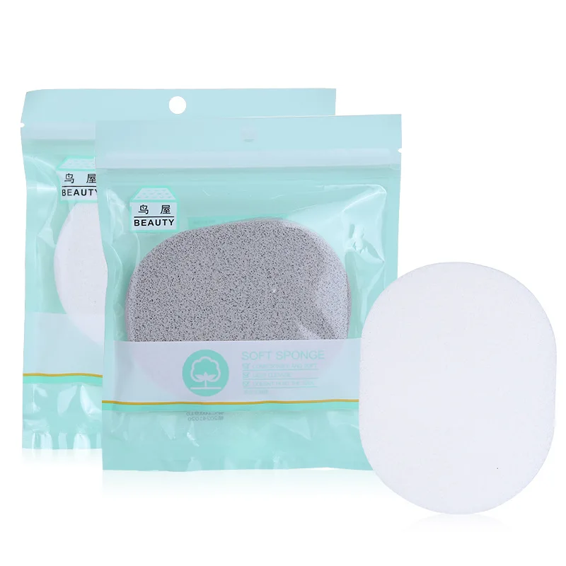 

Facial Cleaning Puff Single Pack Cleansing PVA Sponge Face Wash Deep Exfoliation N422
