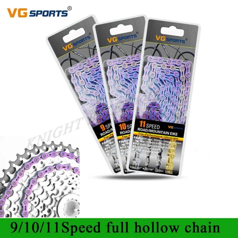 VG спортивные Новинка Большие размеры 9 10 11 цепь для скоростного велосипеда
