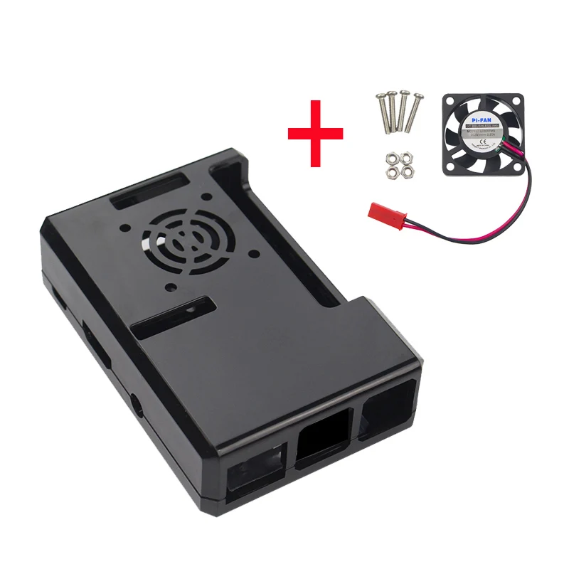 Новый защитный чехол + вентилятор для Raspberry Pi 3 ABS корпус бесшумное рассеивание