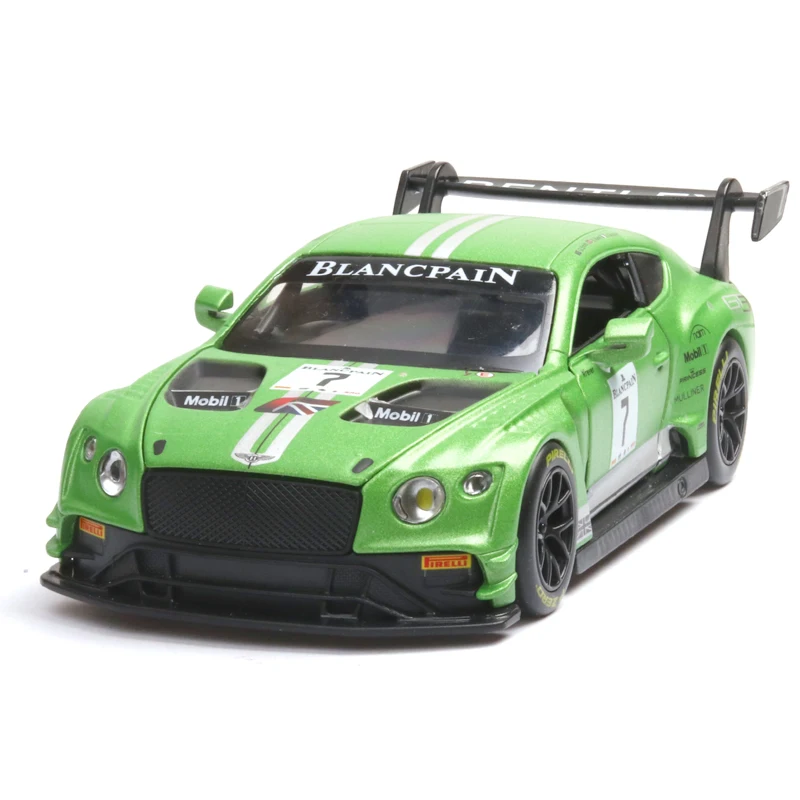 Высокая моделирования 1:32 Bentleys Continentals GT3 Diecasts Супер гоночный автомобиль детская