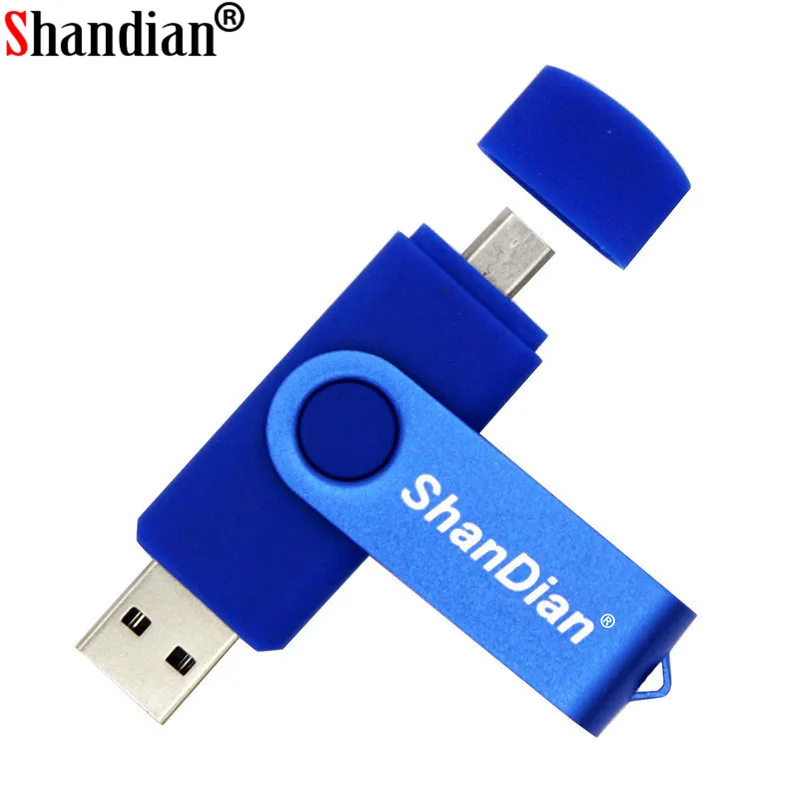 SHANDIANUsb 2 0 OTG USB флеш накопитель смартфон планшет ПК 4 ГБ 8 16 32 64 Гб 128 флешки реальная