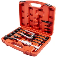 16pcs inner bearing extractor blind remover bushes puller slide hammer tool kit