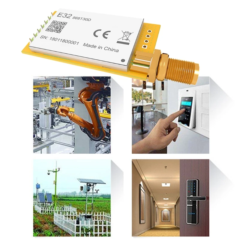 

868MHz LoRa SX1276 rf Module Long Range E32-868T30D UART 1W iot rf Transceiver P9YA