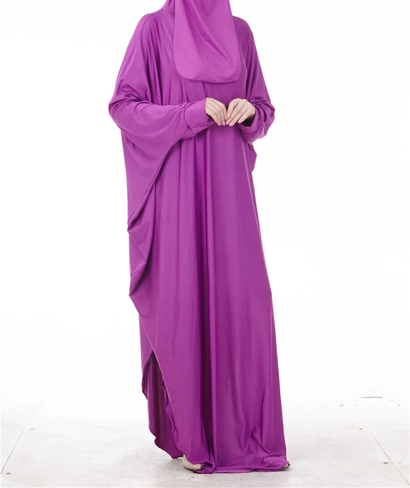 

2 Piece Khimar Jilbab Muslim Women Prayer Garment Sets Veil Abaya Hijab Arab Dress Islamic Clothing Overhead Burqa Ramadan Niqab