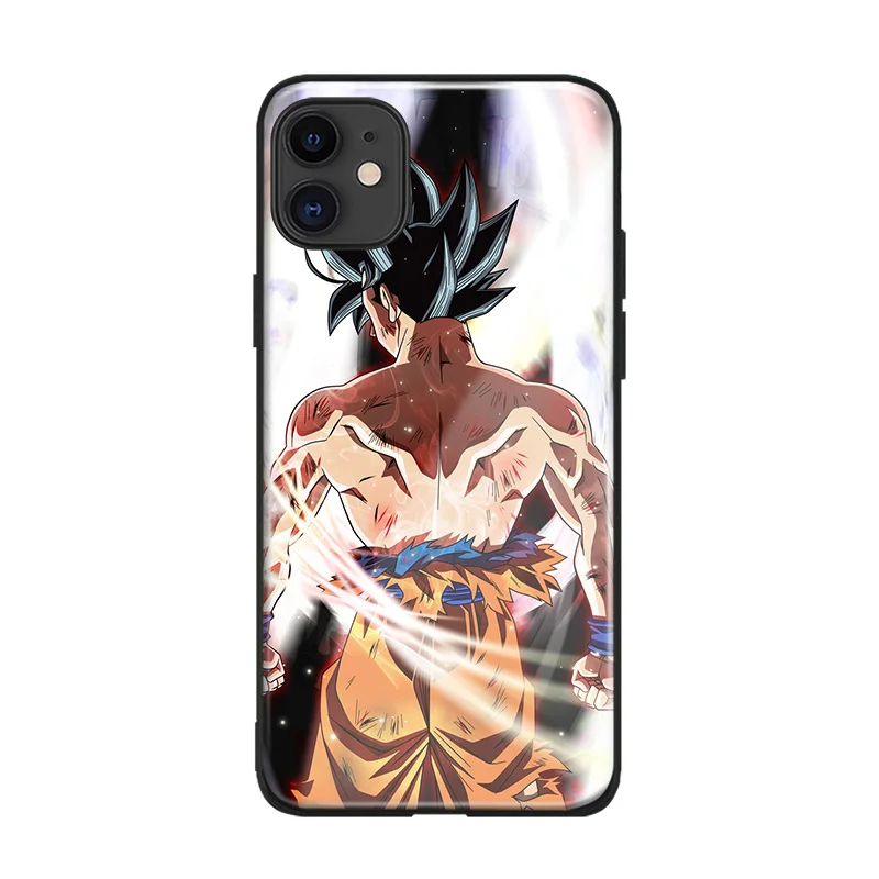 Матовый Мягкий стеклянный чехол для телефона Goku iPhone SE 6S 7 8 PLUS X XR XS 11 12 MINI PRO MAX |