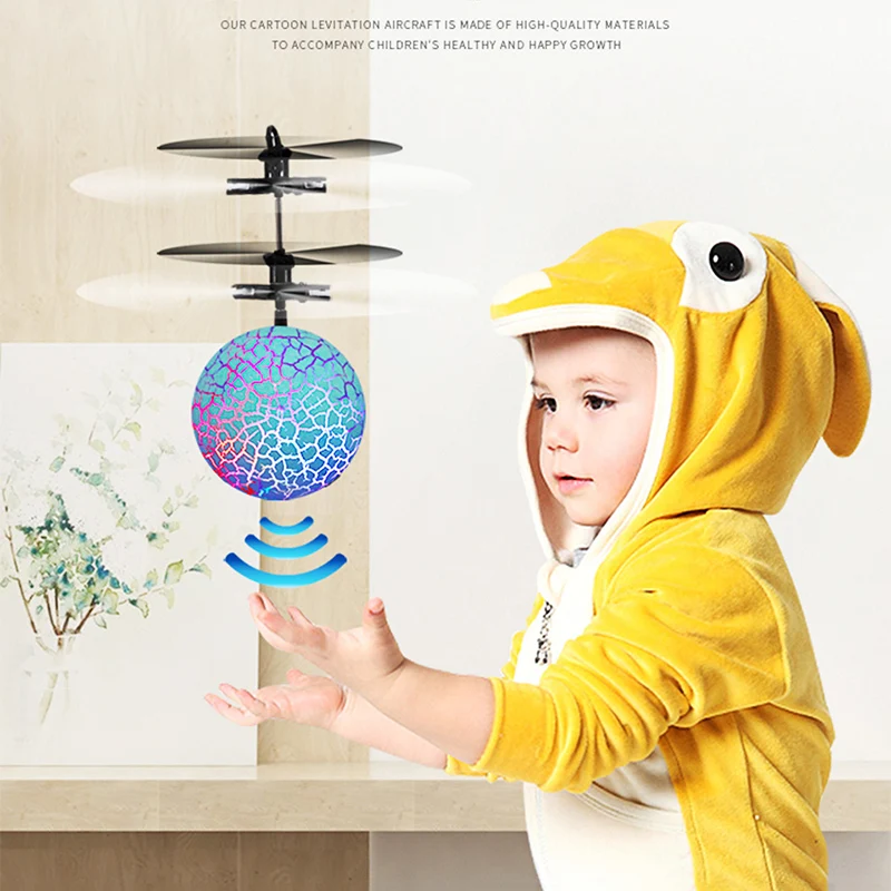 

Светодиодный индукционный летающий шар, игрушки для детей, мини-Дрон, ручной полет, датчик, вертолет, интерактивный, светящиеся игрушки, под...