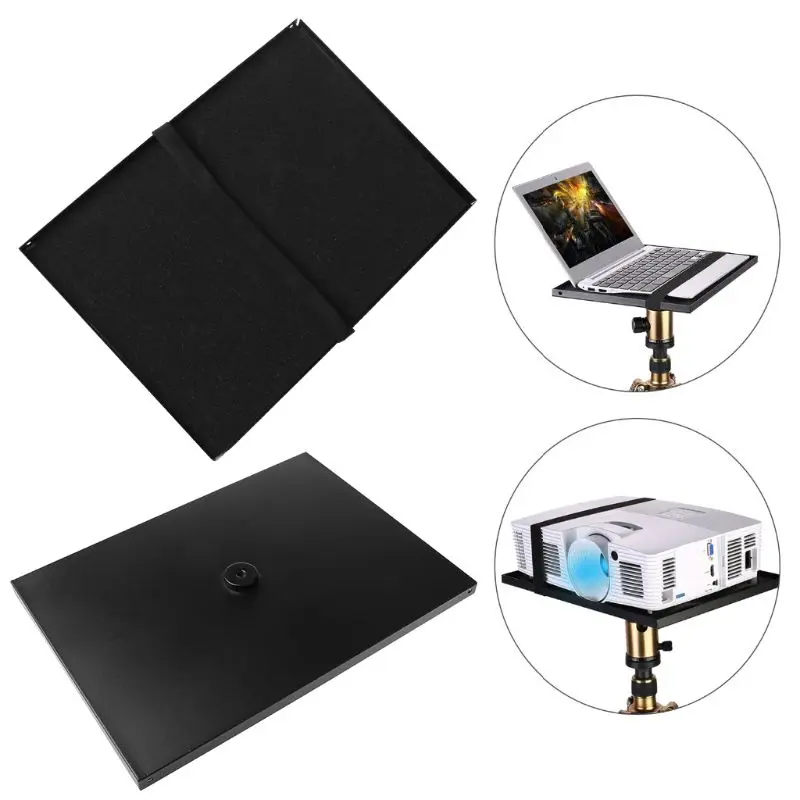 

Laptop Notebook Pallet Projector Tray Holder for 1/4" to 3/8" Screw Tripod Stand Mount for Stage Meeting Room Classroom Lecture