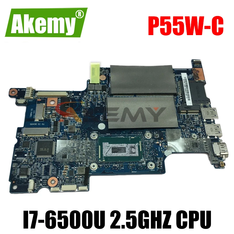 

Akemy H000096150 Main board for Toshiba Satellite P55W P55W-C P55W-C5316 Laptop Motherboard w i7-6500U 2.5GHz CPU