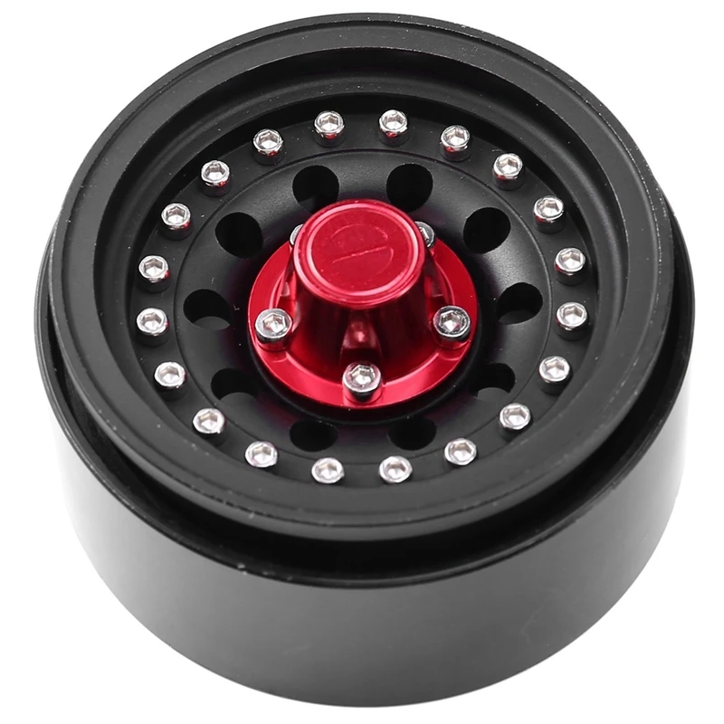 

1set Front Rear Axle RC Bridge Axle RC Spare Parts for Axial SCX10 II 90046 & 4PC Metal 1.9 Beadlock Wheel Rim Wheel Hub