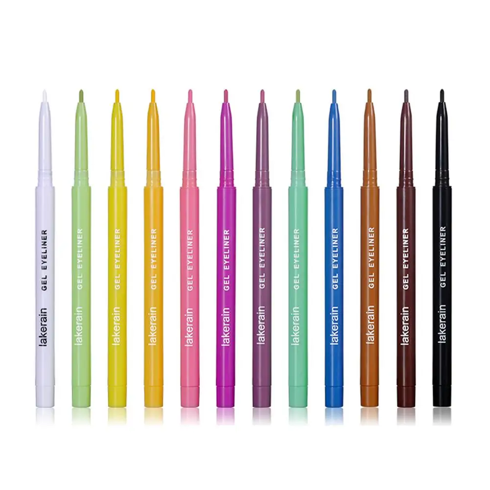 12 Colors Liquid Eyeliners Waterproof Colorful Eyeliner Pen Set Easy Apply Colored Retractable Makeup Liners for Women |