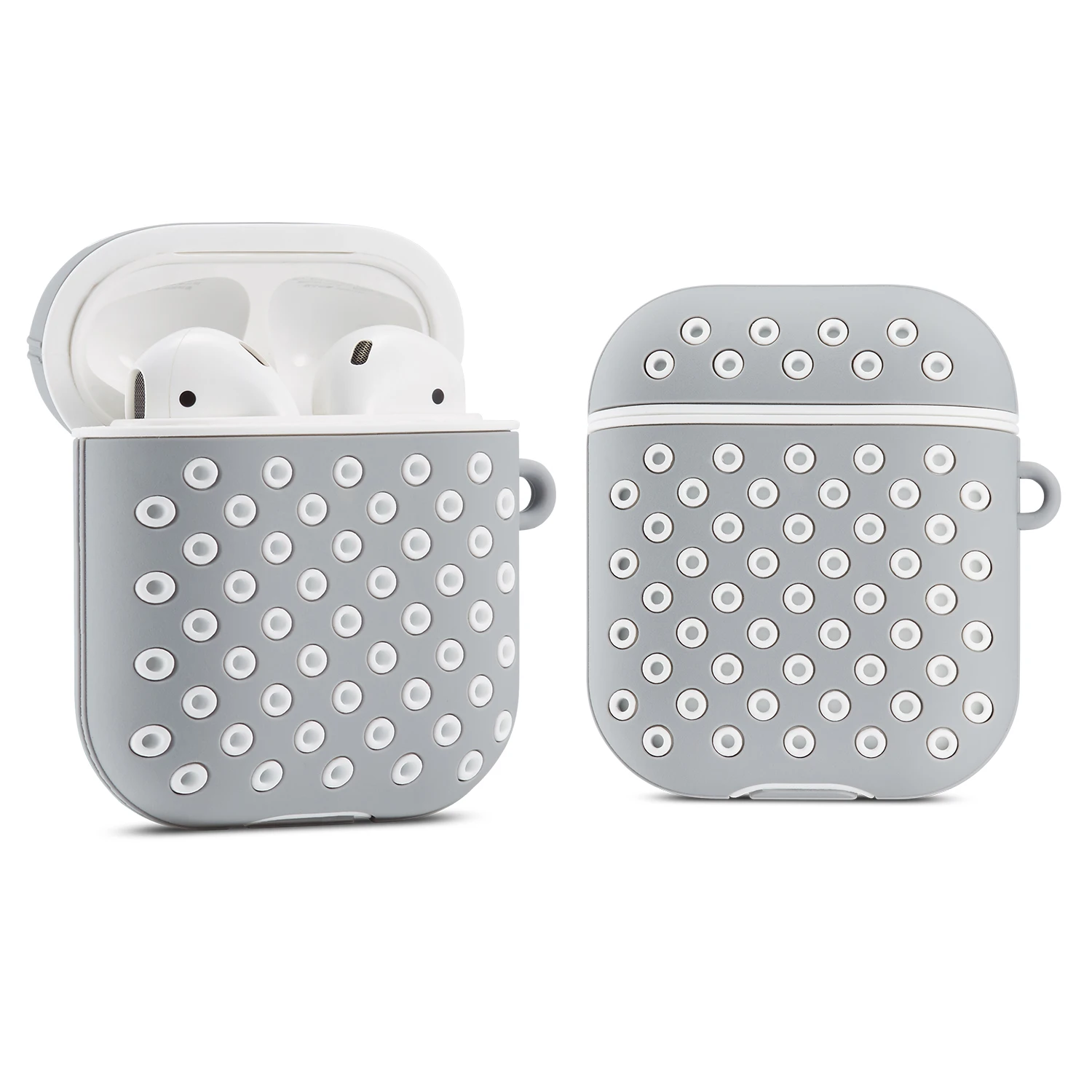 Двухцветный Мягкий силиконовый чехол для Apple Airpods противоударный гарнитура s Для