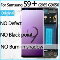 original amoled replacement for samsung galaxy s9 plus lcd display touch screen digitizer with frame s9 lcd g965 g9650 no burn
