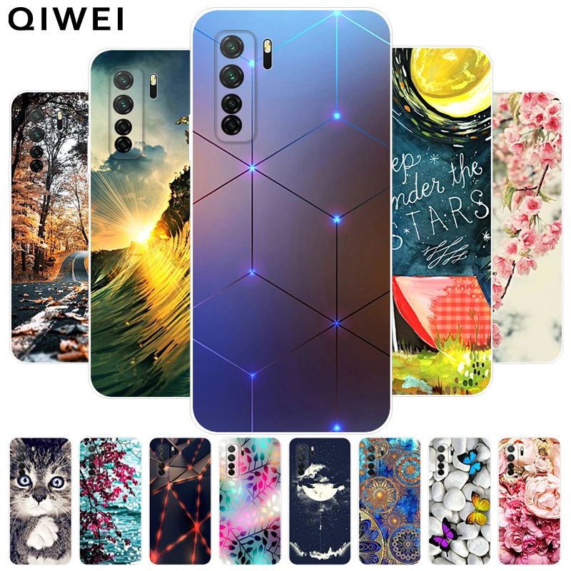 Чехол для Huawei P40 Lite 5G 6 5 дюйма мягкий силиконовый чехол из ТПУ телефона P 40