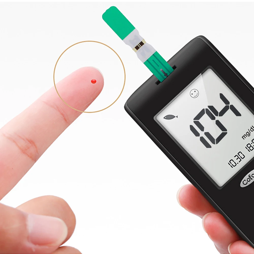 Глюкометр Cofoe мг/дл для измерения уровня сахара в крови при диабете 50/100