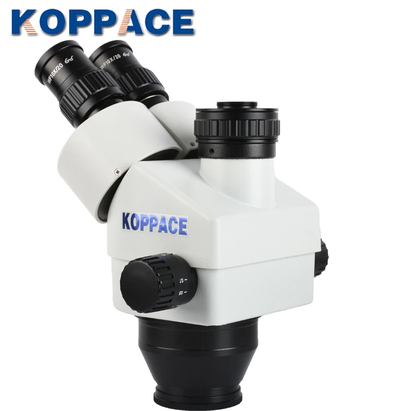 KOPPACE 3.5X-90X Trinocular Stereo Microscope lens Industrial Lens 0.5X CTV Adapter Continuous Zoom | Инструменты